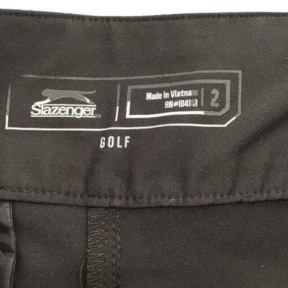 Slazenger Women’s Golf Active Shorts High-Rise Stretch Black Size 2 - Picture 6 of 7